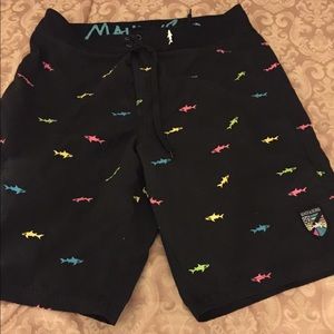 maui and son swim trunks, %100 polyester